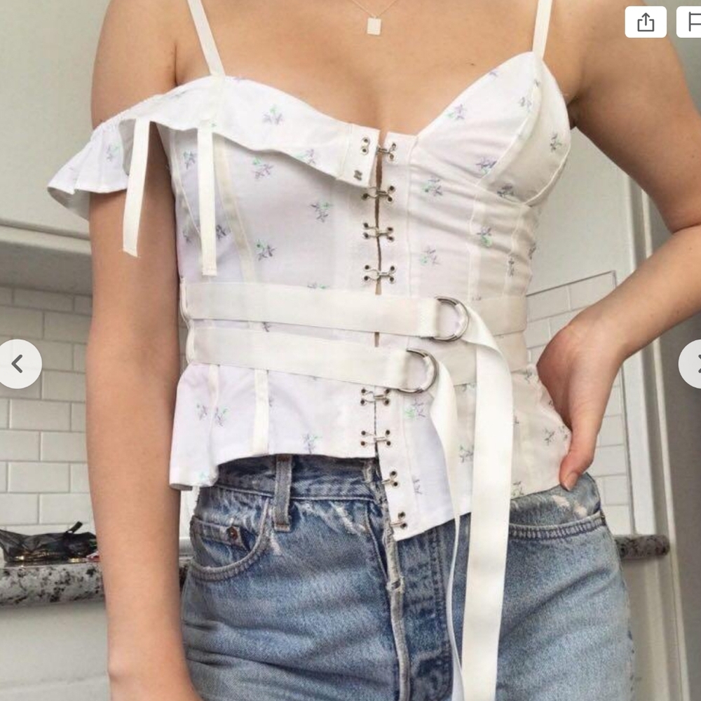🍋For Love and Lemons Sabine Corset Top